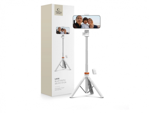 Lazda asmenukei (selfie stick) - trikojis stovas su Bluetooth mygtuku Tech-Protect L03S